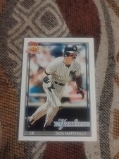 1991 Topps - Don Mattingly #100 B* Before Copyright; Topps 40th Anniversary Logo