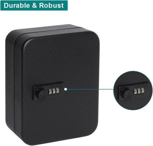 Decaller Secure Key Box with Combination Lock, Key Cabinet Wall Mount Lock Box w - Bild 4 von 9
