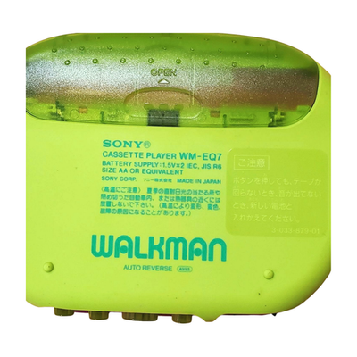 Sony Walkman WM-EQ7 Beans Green Purple Cassette Player Vintage