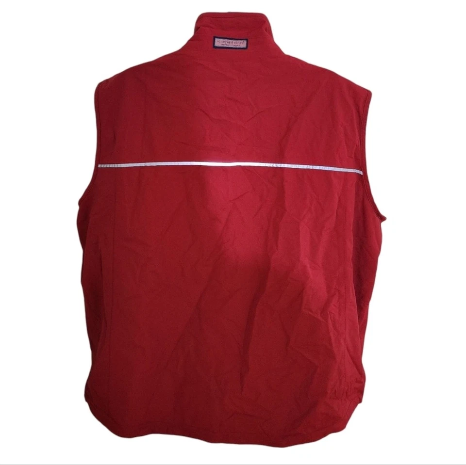 Vineyard Vines Nor'easter Fleece Lined Reflective Nylon Vest Outerwear - Men's - Image 4 of 4