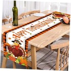 Thanksgiving decorations, Happy Thanksgiving HAPPY THANKSGIVING table runner