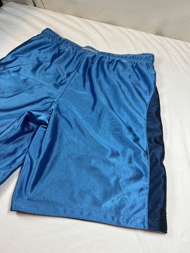 Vintage Nike glänzend seidig schillernd wendbar silbergrau Etikett Shorts silber Herren Medium? - Bild 13 von 23