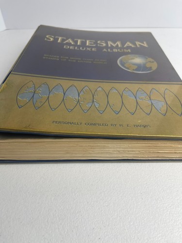 Statesman Deluxe Briefmarkenalbum mit einigen Marken gefüllt - Bild 3 von 14