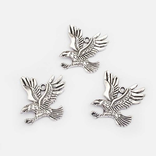 10 PIEZAS Collar Colgante Gran Ave Águila Dije Halcón Volador Hágalo usted mismo Hallazgos - Imagen 3 de 4
