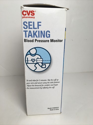 CVS Selbstentnehmendes Blutdruckmessgerät Offener Karton Nie Benutzt - Bild 3 von 9