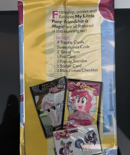 Lot of 4 My Little Pony Series 2 Jumbo Trading Card Sticker Fun Packs Enterplay - Picture 5 of 6
