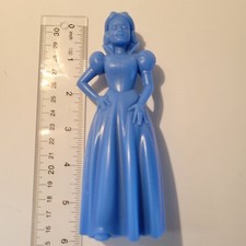 Vintage 1970s Marx Disney Plastic Toy Figures Snow White Blue