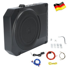 Aktiv Subwoofer Untersitz 200W-800W Bass Flach Auto KFZ PKW mit Kabelset 10 Zoll
