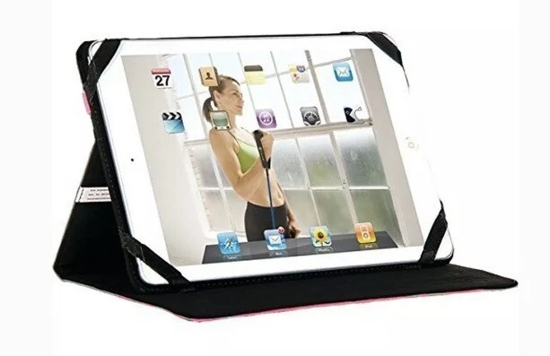 Funda iPad Air - Funda tipo folio multiinclinable Gaiam - Filigrana rosa (31052) Foto 4 de 4