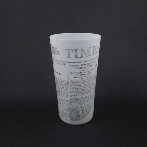 c1950er CREATION CLARY PARIS Set 5 Milch Glas Highball Becher Barware Zeitung - Bild 6 von 12