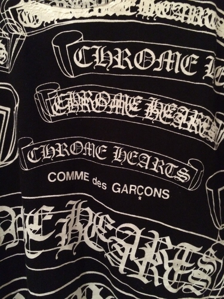 CHROME HEARTS Paris コットン Tシャツ【ランク：A】 コムデギャルソン×クロムハーツCOMME des GARCONS×CHROME HEARTS