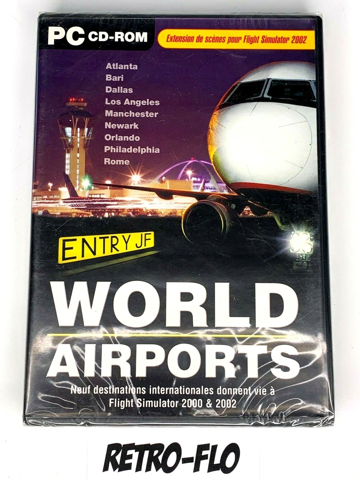 World Airports Extension Flight Simulator 2000 & 2002 – Jeu PC CD-ROM – NEUF