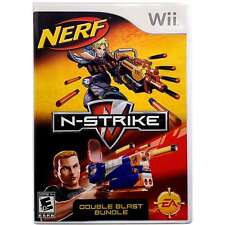 NERF N-Strike Double Blast Bundle - Nintendo Wii Pristine Tested Authentic