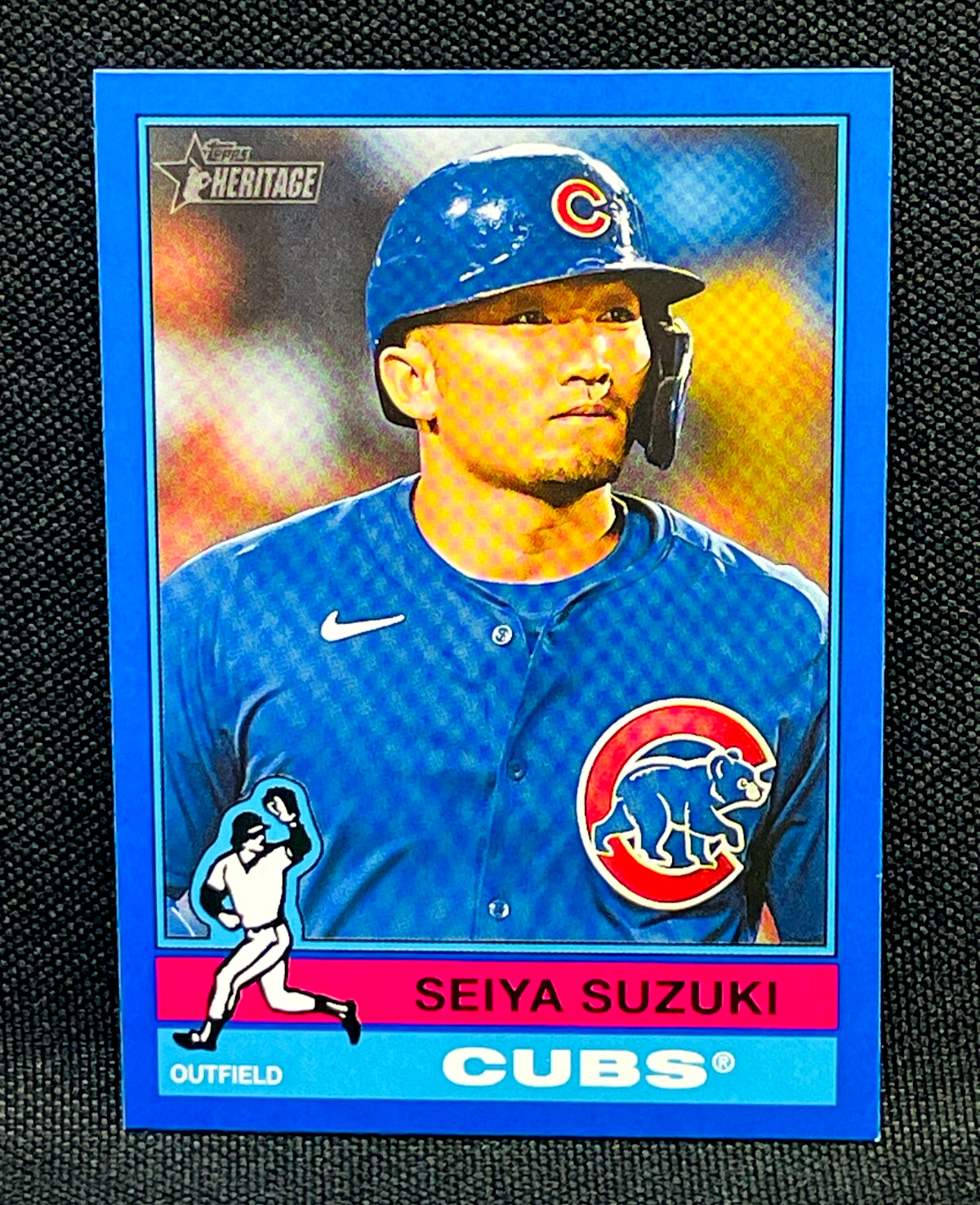 2025 Topps Heritage Baseball - SEIYA SUZUKI #253 - DARK BLUE BORDER - CUBS