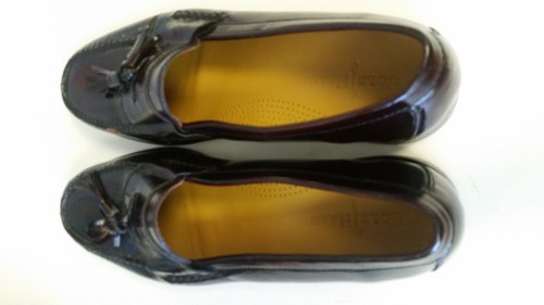  Cole Haan Mens 11.5 D Burgundy Leather Loafers Tassel Dress Shoes EUC - Picture 6 of 9