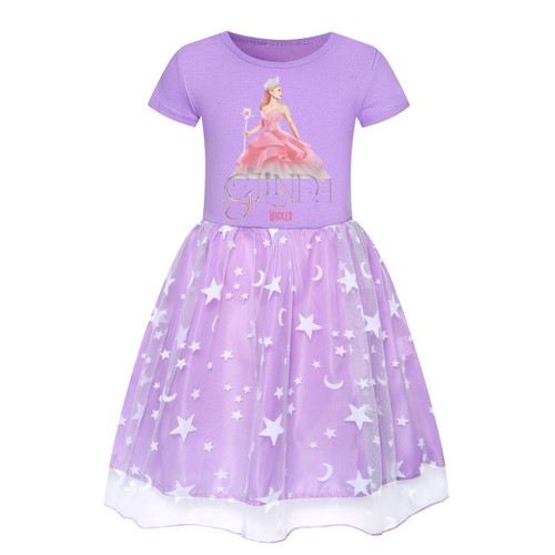 4-10-year-old WICKED girls' skirt fashionable pure cotton mesh princess dress - Picture 44 of 52