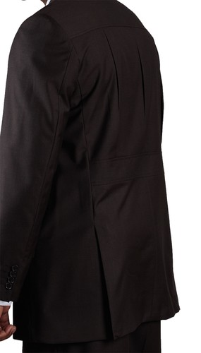Tuta Uomo Dietro 3 Bottoni Schiena Tre Spacchi Fascia Vita Milano Moda Design 5605 - Foto 3 di 5