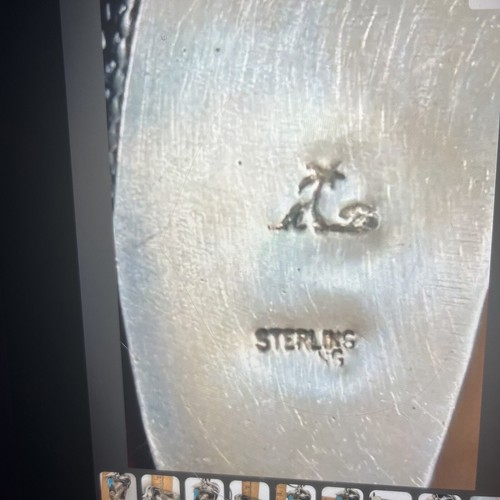 Unisex Marksz of Palm Beach Edelsteine Türkis Onyx Bronze Sterling Anhänger - Bild 15 von 17