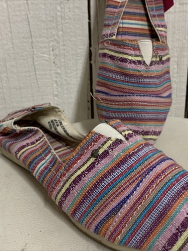 Mad Love Damen-Slipper aus gewebtem Canvas Freizeitschuhe bunt Größe 9 – S22
