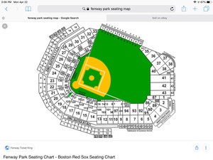 Red Sox Fenway Seating Chart