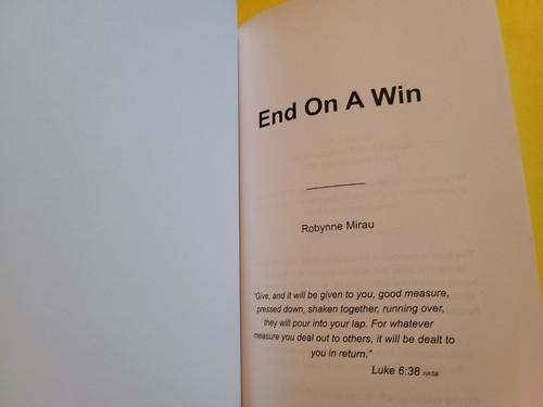 End on A Win, A true Story by Abigail Mirau, 2012, Trade Paperback - Picture 6 of 12