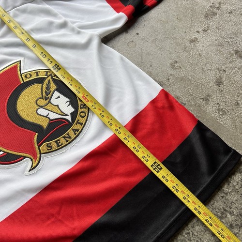 Vintage 90s CCM Ottawa Senators Embroidered White Black Hockey Jersey Sz Small - Picture 8 of 9