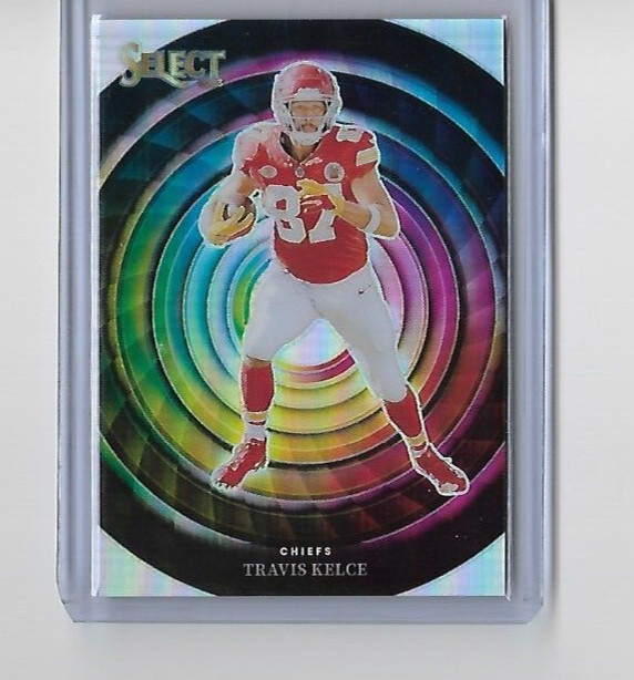 Travis Kelce 2023 Select Color Wheel Prizm SSP-Kansas City Chiefs Super Bowl LIX