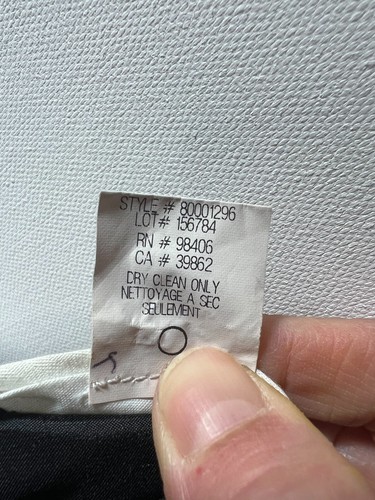 Theory Womens Black Wool Emery Tailor Pants Size 10 (No Tag) Twill Slim Fit 28” - Picture 7 of 8