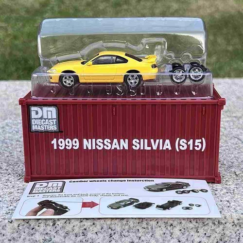 DM Container DieCast Master 1:64 Silvia S14 S15 Toys Car Models Collection Gifts - Picture 12 of 19