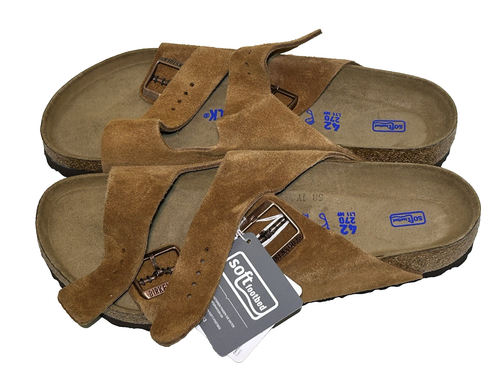 Sandalia Birkenstock Arizona Mujer 11 Hombre 9 SFB Jengibre Marrón Birko Flor Gamuza - Imagen 7 de 7