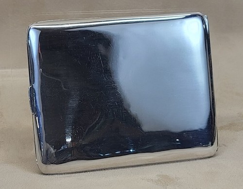 Choice! 1920s Moore & Hofman Art Deco Hand Hammered Sterling Silver Smokes Case - Picture 4 of 12