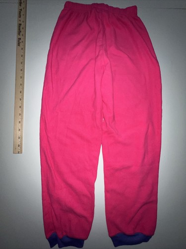 St. Eve Fleece Pajama Bottoms Pants Girls Hot Pink Owl Patch SIZE 12 - Picture 8 of 8