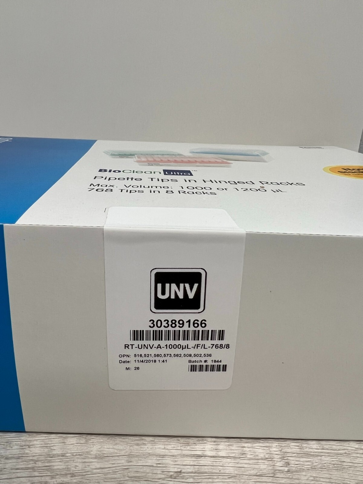 Mettler Toledo Rainin 30389166 Pipette Tips in Hinged Racks 768 Tips in