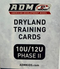ADM Dryland Training Cards Phase II 10U / 12U Youth Kids Hockey