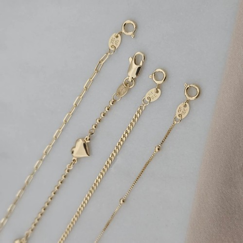 18 Karat Gold Gefülltes Liebesarmband Set Damen, Alltagsarmband, Herzarmband Set - Bild 3 von 5