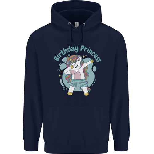 Unicorn Birthday Princess 4th 5th 6th 7th 8th Childrens Kids Hoodie - Picture 2 of 25