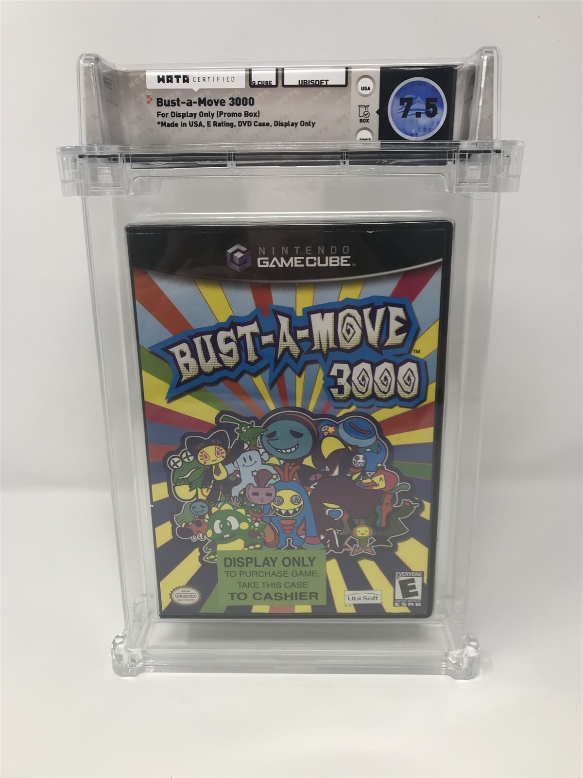 BustAMove 3000 Nintendo Gamecube Display Pomo Box Wata Graded 7.5