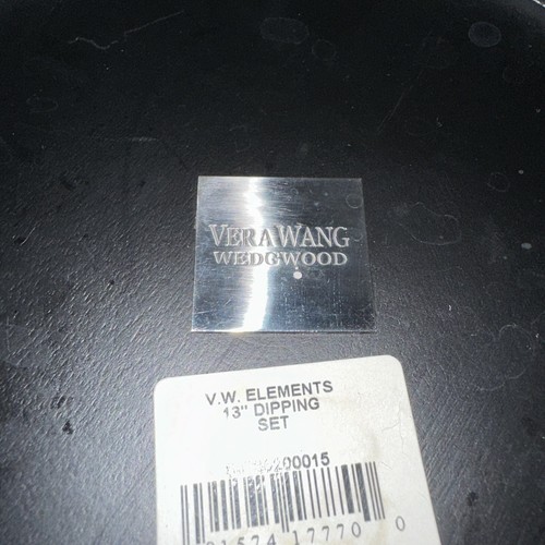 Vera Wang by Wedgwood Elements Stainless & Wood 13-Inch Chip & Dip Set - Picture 8 of 14