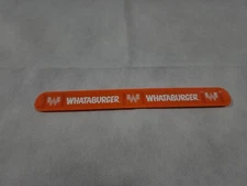 Whataburger Slap Wrist Bracelet Orange and White