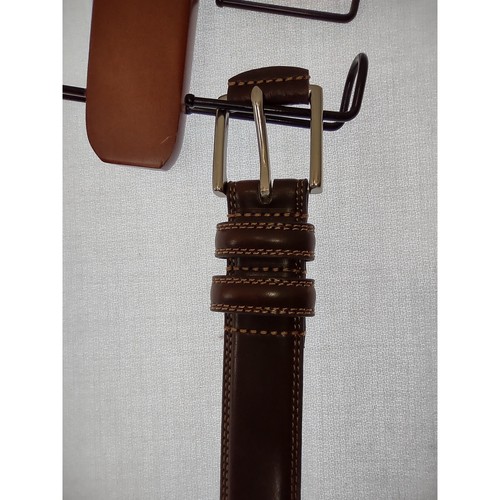 Ledergürtel Braun Freizeit Anzuggürtel Herren Größe 44 - Bild 6 von 6