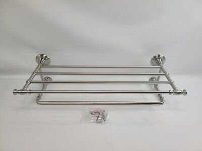 Artifacts Hotelier Towel Rack in Vintage Nickel Artifacts Hotelier Towel Rack in Vintage Nickel