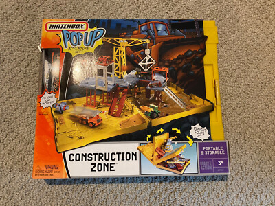 Matchbox Pop Up Adventure Set Construction Zone Unopened New