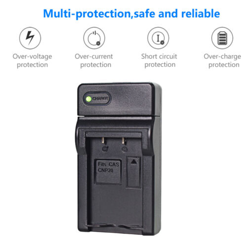 2x Battery+Charger for Casio NP-20 Exilim EX-S20 EX-S100 EX-S500 EX-S600 EX-S770 - Picture 9 of 12