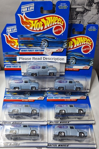 1999 Hot Wheels First Editions 1956 56 Ford Panel Delivery Truck Lot x 7 READ