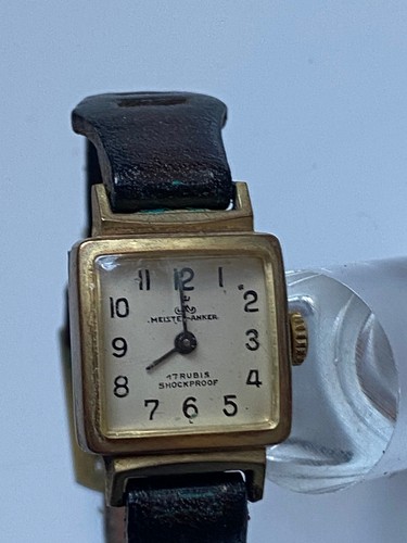 Meister Anker 17 Rubis - elegante Damenuhr  - Handaufzug - Werk läuft - Afbeelding 2 van 4