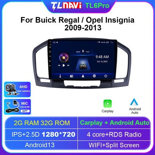 Reproductor de coche Android 13 para Opel Insignia CD300 CD400 Buick Regal 2009-2013 GPS - Imagen 16 de 48