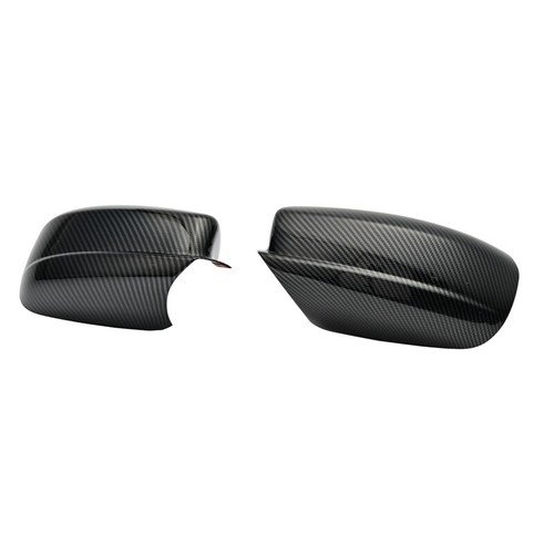 For Dodge Charger For Chrysler 300 For 300C Side Mirror Cover Caps Trim Carbon - Foto 3 di 7
