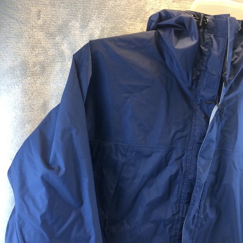 Giacca antipioggia uomo Stearns DryWear taglia M nylon full zip con cappuccio confezionabile blu *LEGGI - Foto 4 di 9