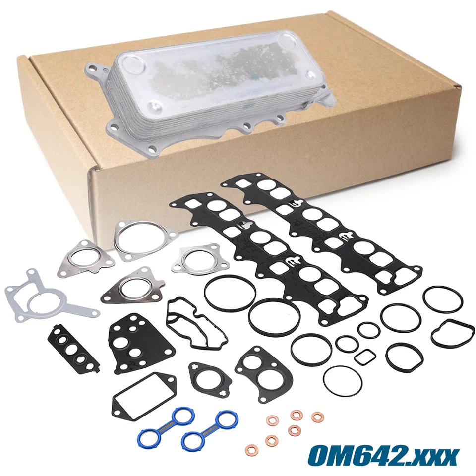 Dichtung Reparatur Satz inkl + Ölkühler Kit Für Mercedes 350 CDI Motorco OM642 - Bild 2 von 4