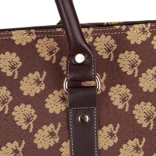 Signare Jane Austen Janes Oak Tapestry Big Holdall Travel Bag Shoulder Grab Bag - Picture 6 of 11